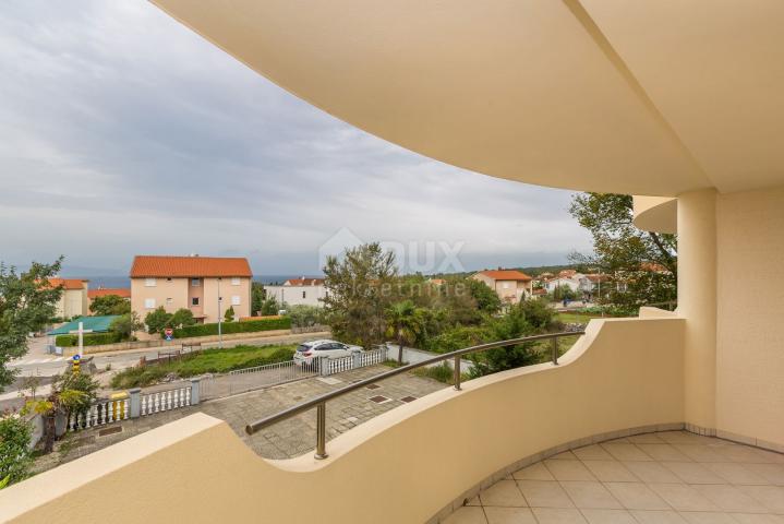 OTOK KRK, MALINSKA - Dvosobni apartman s pogledom na more