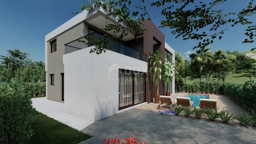 ZADAR, PRIVLAKA - Luxury villa by the sea under construction