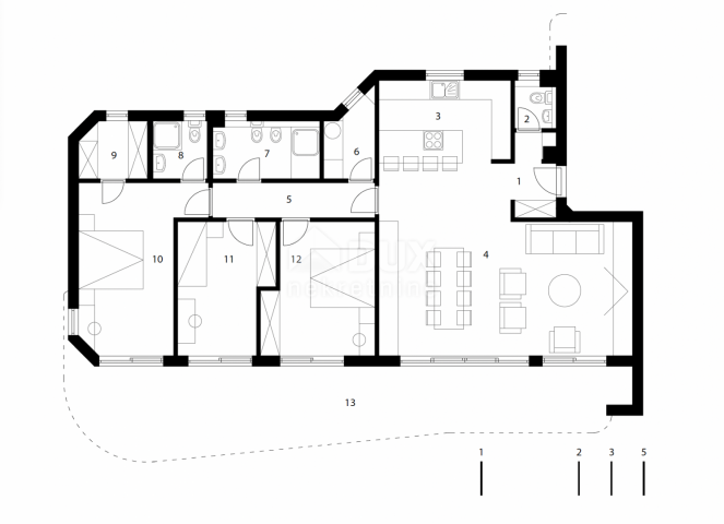 OPATIJA, ZENTRUM - Wohnung in einem Top-Neubau mit eigenem Pool, Panoramablick auf das Meer, Garage