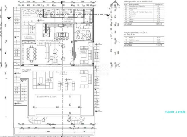 OPATIJA, IČIĆI - land for a villa with building permit 300m2 near the beach and Opatija