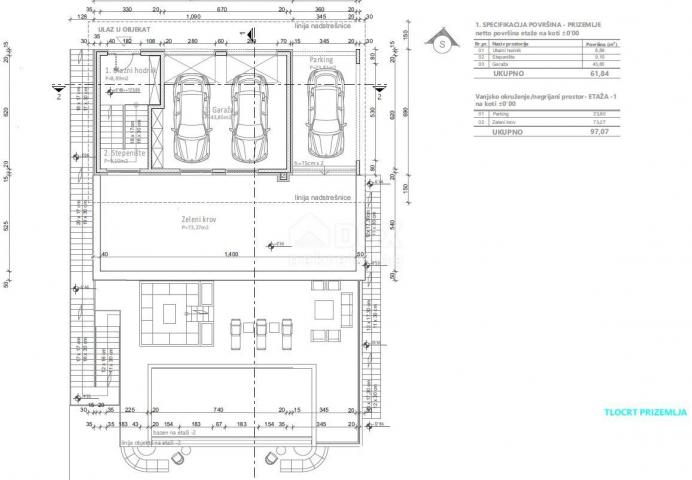 OPATIJA, IČIĆI - zemljište za vilu s građevinskom dozvolom 300m2 blizu plaže i Opatije