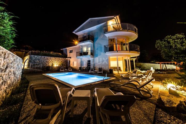 OPATIJA, LOVRAN, IKA - Villa 380m2 mit Panoramablick auf das Meer und Schwimmbad + angelegter Garten