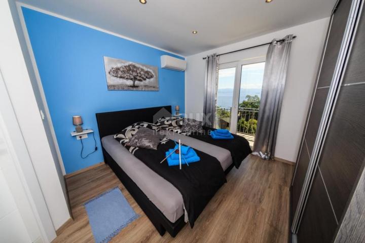 OPATIJA, LOVRAN, IKA- villa 380m2 s panoramskim pogledom na more i bazenom + uređena okućnica 700m2