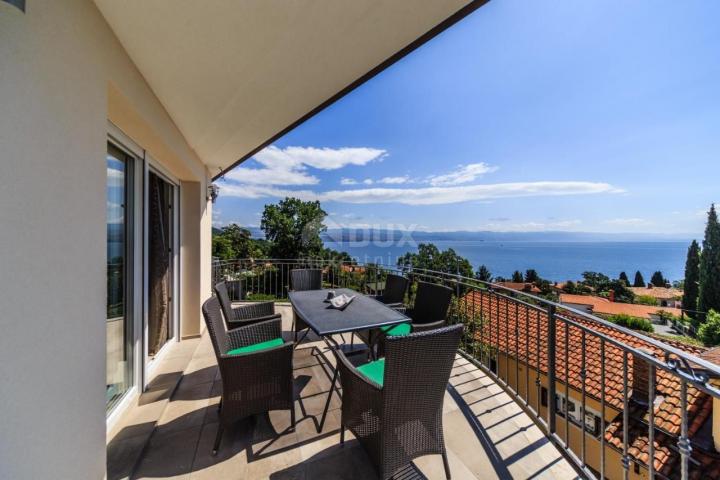 OPATIJA, LOVRAN, IKA- villa 380m2 s panoramskim pogledom na more i bazenom + uređena okućnica 700m2