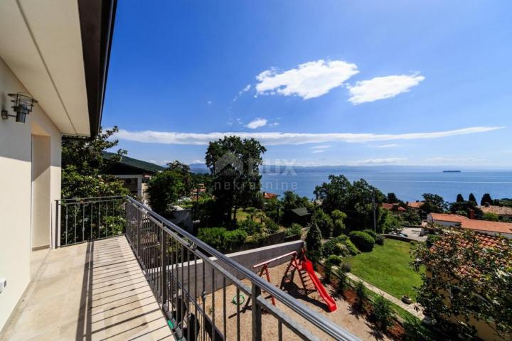 OPATIJA, LOVRAN, IKA- villa 380m2 s panoramskim pogledom na more i bazenom + uređena okućnica 700m2