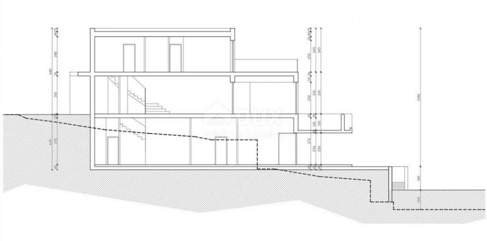 OPATIJA, IČIĆI – Baugrundstück für Villa mit Pool in der Nähe von Opatija mit Baugenehmigung, Meerbl