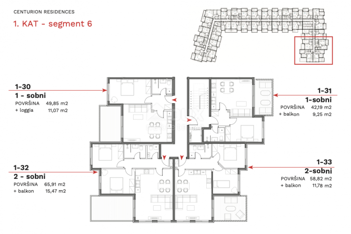 ISTRIA, UMAG - Superb 2 bedroom + bathroom with balcony in a new building