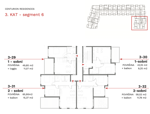 ISTRIEN, UMAG - Hervorragendes 1 Schlafzimmer + Badezimmer mit Loggia in einem neuen Gebäude