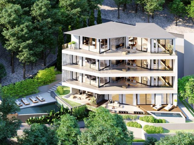 OPATIJA, ZENTRUM – prestigeträchtiges Penthouse oberhalb des Zentrums von Opatija in einem neuen Geb