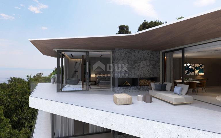 OPATIJA, ZENTRUM – prestigeträchtiges Penthouse oberhalb des Zentrums von Opatija in einem neuen Geb