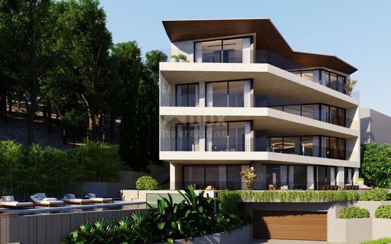 OPATIJA, ZENTRUM – prestigeträchtiges Penthouse oberhalb des Zentrums von Opatija in einem neuen Geb