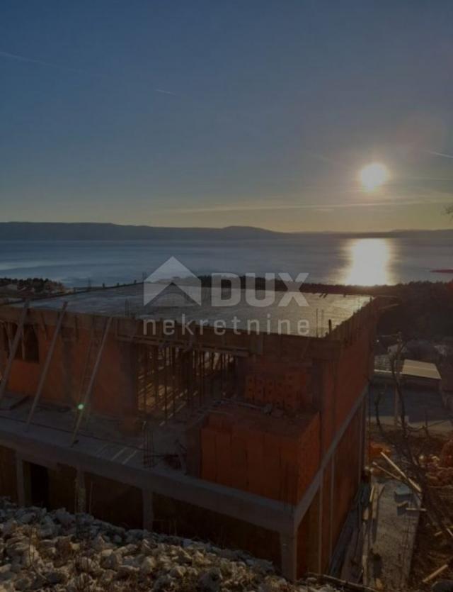 NOVI VINODOLSKI, KLENOVICA - Villa im Bau, Pool, Meerblick