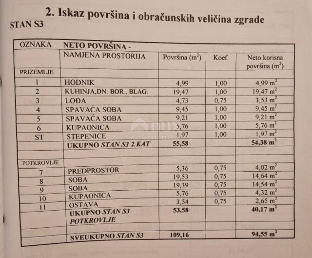 ISTRA, PULA - Dvoetažni 4S+DB stan na Valdebeku 95 m2