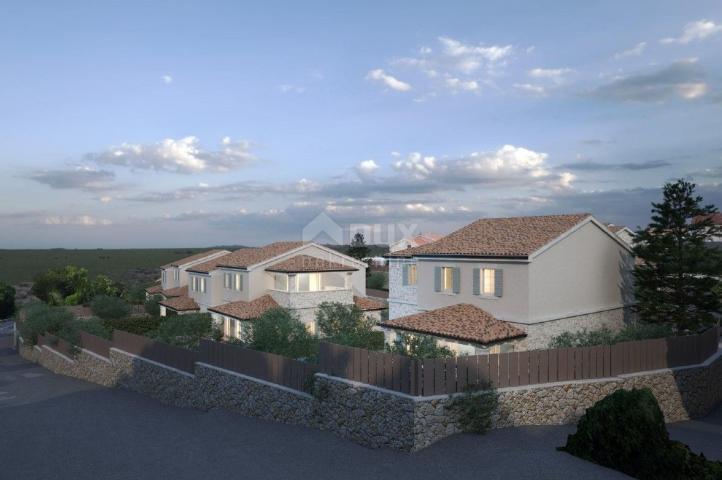 KRK ISLAND, TRIBULJE - a project of 5 residential units with swimming pools