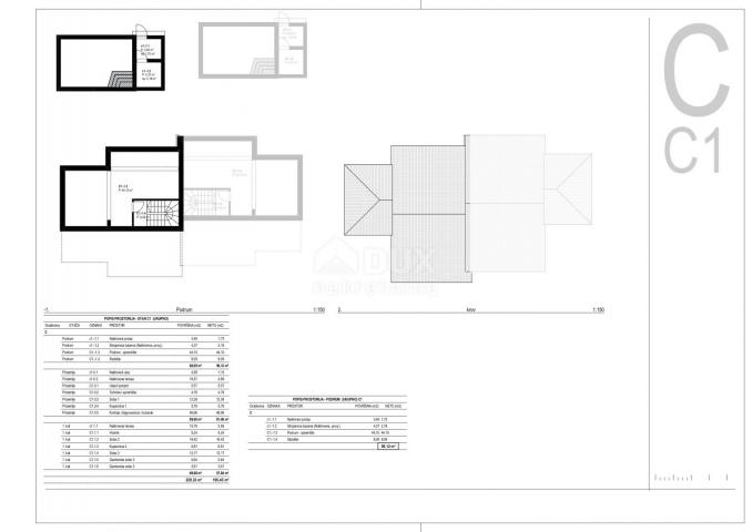 KRK ISLAND, TRIBULJE - a project of 5 residential units with swimming pools