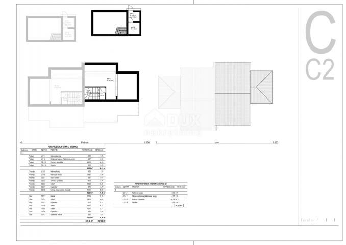 KRK ISLAND, TRIBULJE - a project of 5 residential units with swimming pools