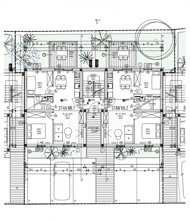 CRES ISLAND, MELIN, 2-Zimmer-Wohnung in einem neuen Gebäude in toller Lage