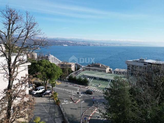 OPATIJA- stan 102m2 DB+3S s panoramskim pogledom na more + okućnica