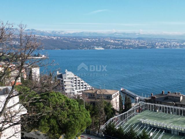 OPATIJA- stan 102m2 DB+3S s panoramskim pogledom na more + okućnica