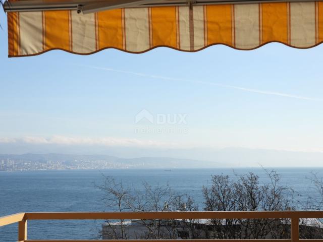 OPATIJA- stan 102m2 DB+3S s panoramskim pogledom na more + okućnica