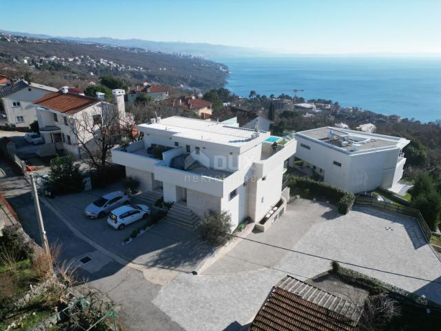 OPATIJA, POBRI - unique villa near Opatija with pool, panoramic sea view, newly furnished