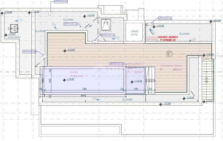 OPATIJA, CENTAR - ekskluzivni penthouse s pogledom, bazenom i garažom