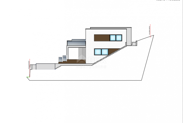 ISTRIEN, LABIN – Geräumiges Grundstück mit konzeptionellem Design