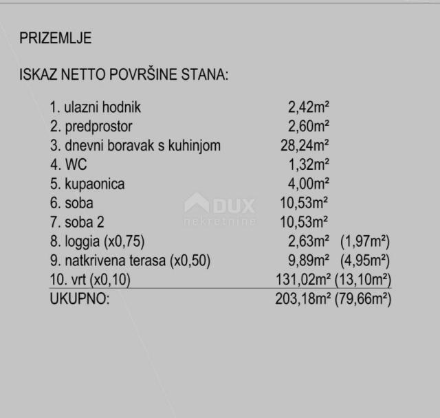 PAG, NOVALJA - Prostrani stan u blizini mora, S1