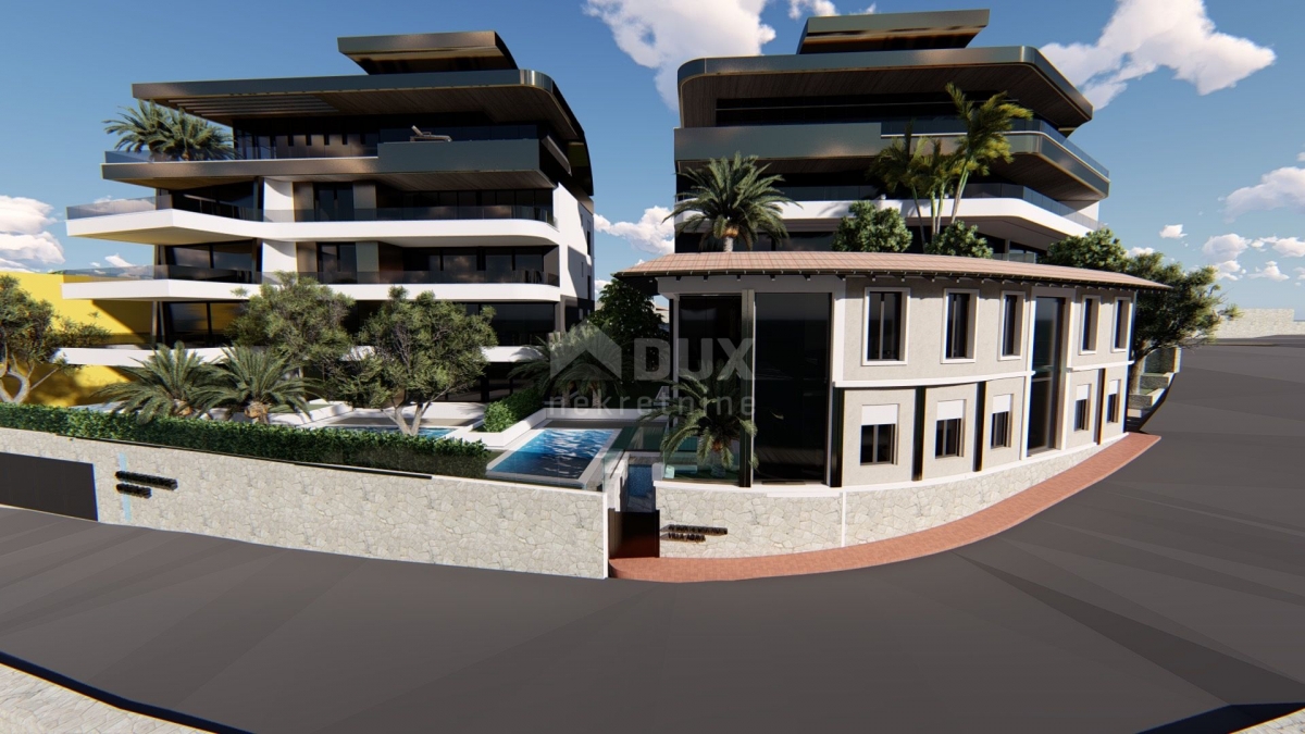 OPATIJA, ZENTRUM – exklusives Penthouse von 214 m2 in einem luxuriösen Neubau, Wellness, Aussicht