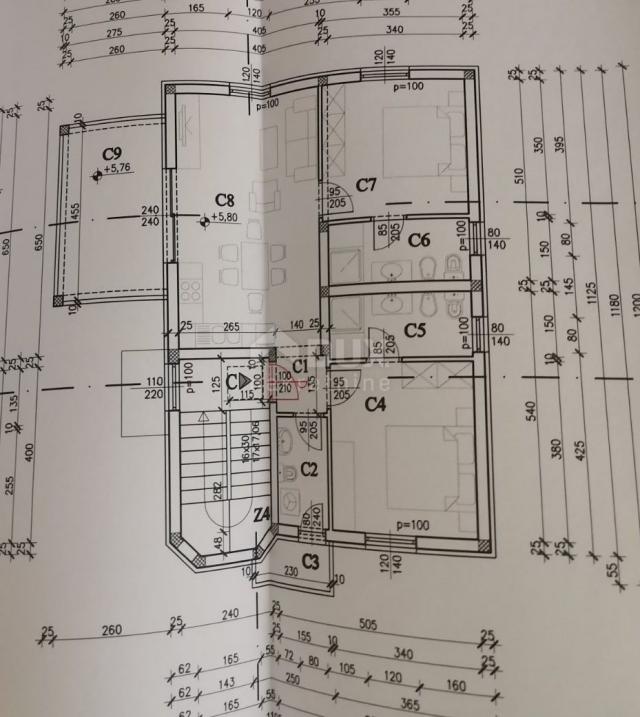 ISTRIEN, MEDULIN 2-Zimmer-Wohnung, 2. Stock, Parkplatz 75 m2 - MEERBLICK!!