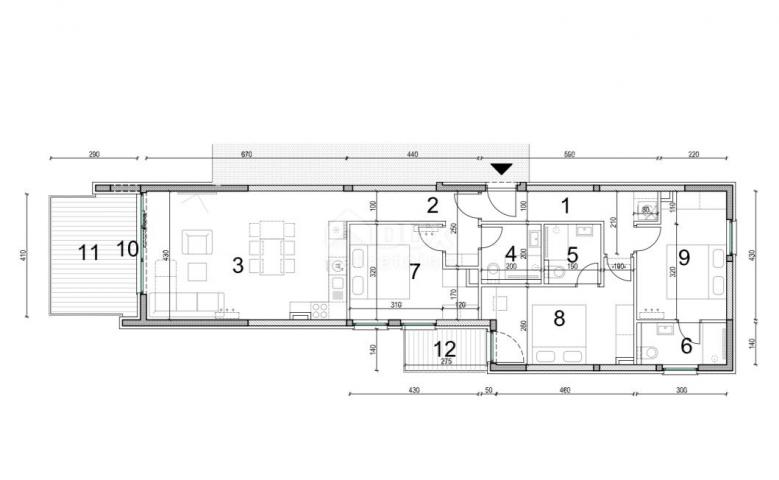 PAG, NOVALJA - Spacious apartment with sea view, S.2.5.