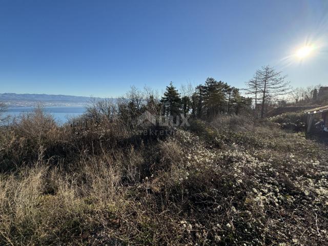 OPATIJA, LOVRAN – Baugrundstück 1745 m2 mit herrlichem Blick auf das Meer