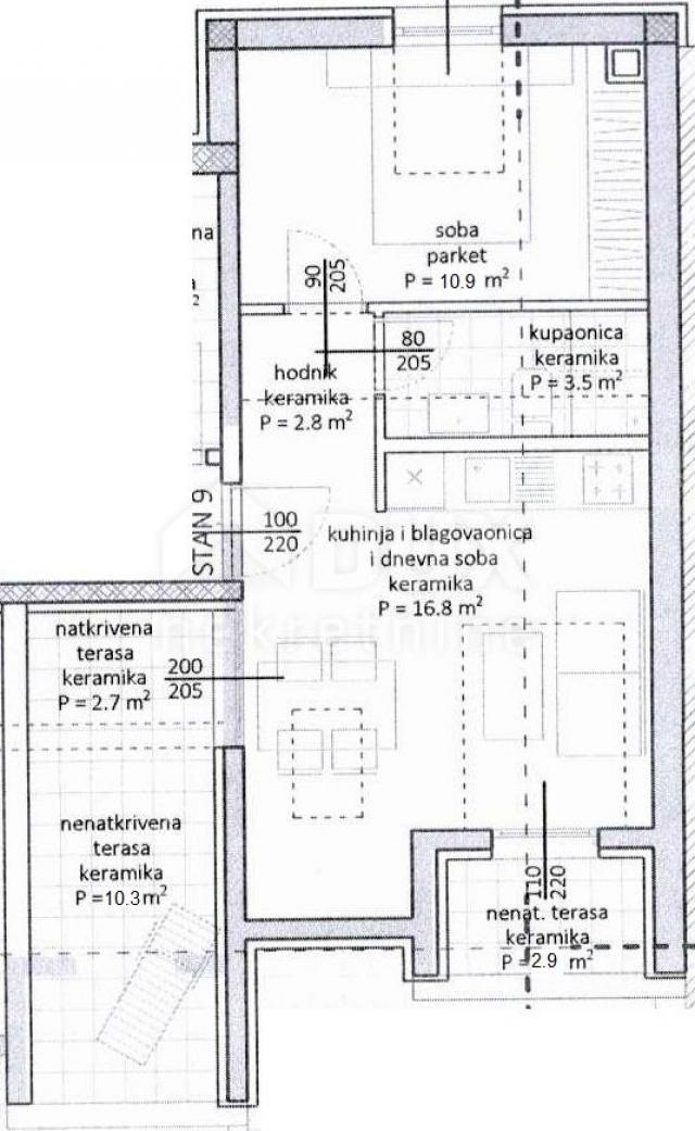 ZADAR, TURANJ - Moderne Wohnung, erste Reihe zum Meer, S9