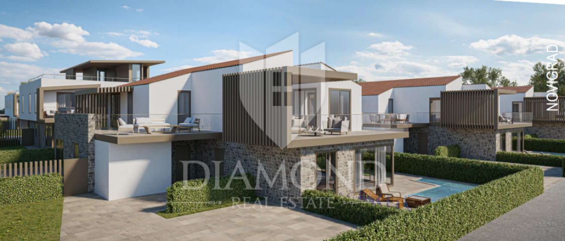 Neubau, moderne Wohnung mit Pool in der Nähe von Novigrad