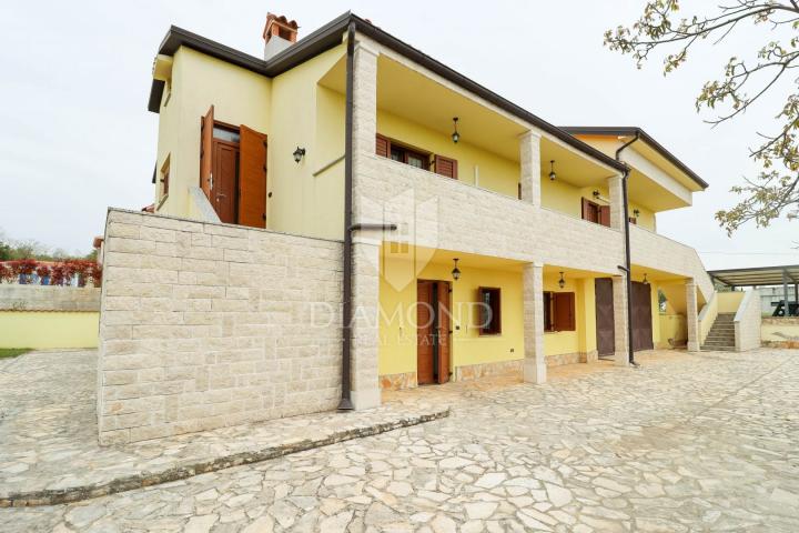 Porepč, surroundings of houses with large garden and sea view