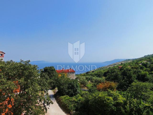 Labin, Rabac, house for renovation with sea view