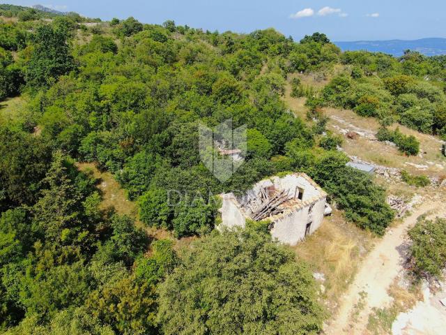 Labin, Rabac, house for renovation with sea view