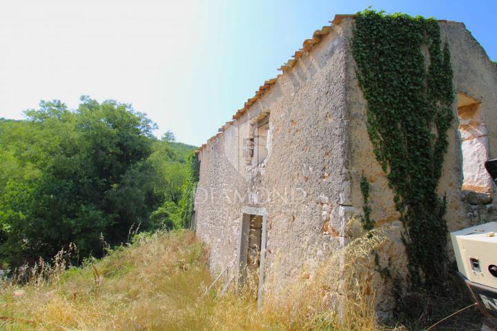 Labin, Rabac, house for renovation with sea view