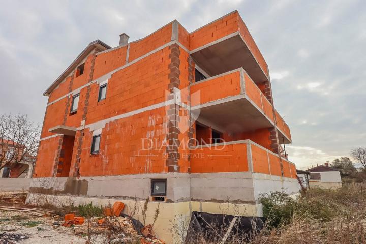 Fažana, surroundings, semi-detached house with sea view