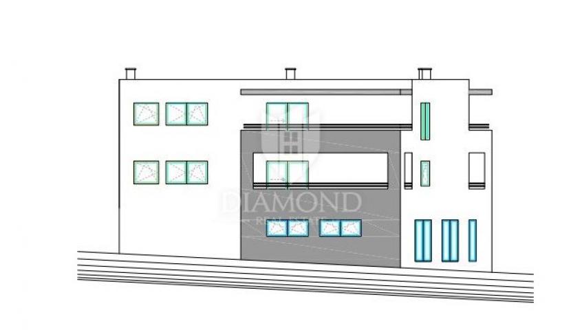 Novigrad, okolica! Zemljište sa projektom za izgradnju restorana i 5 apartmana !