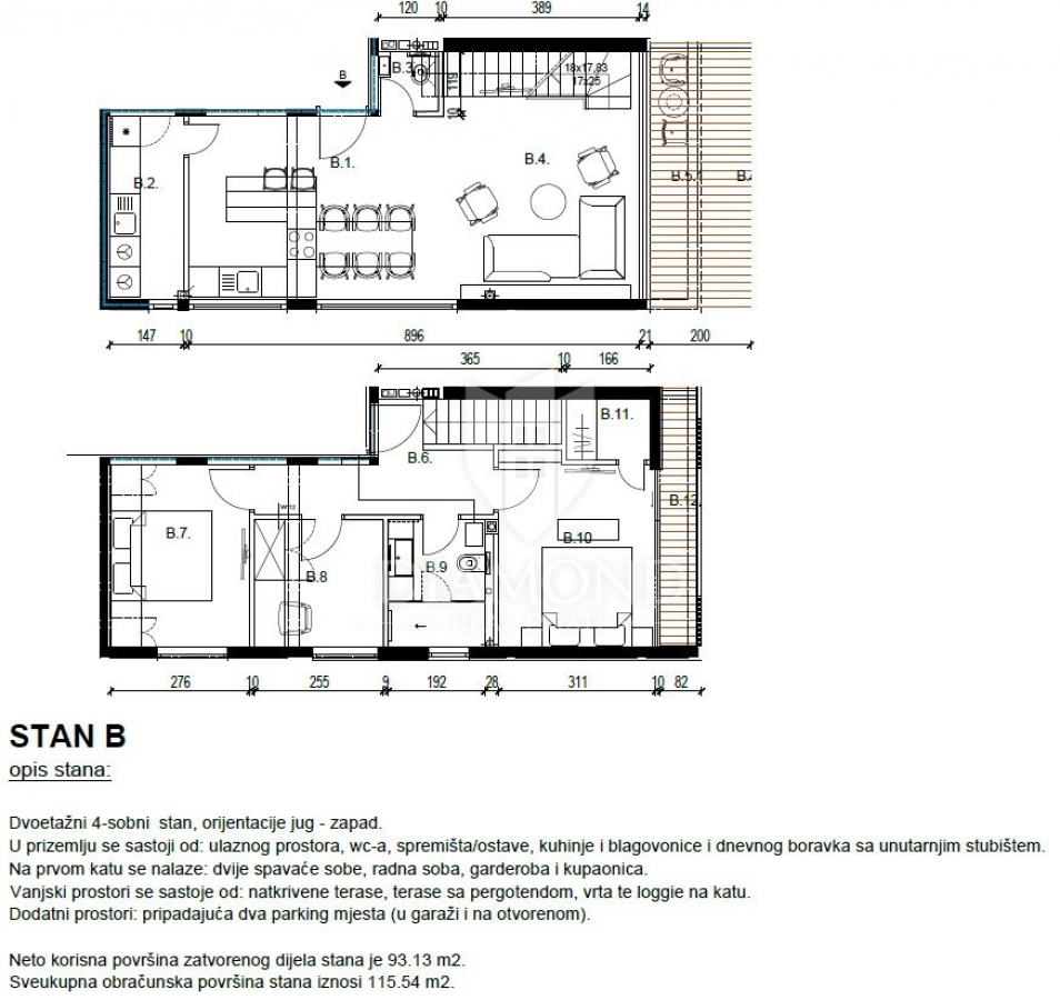 Rovinj, neue Wohnung mit Garten nicht weit vom Zentrum entfernt