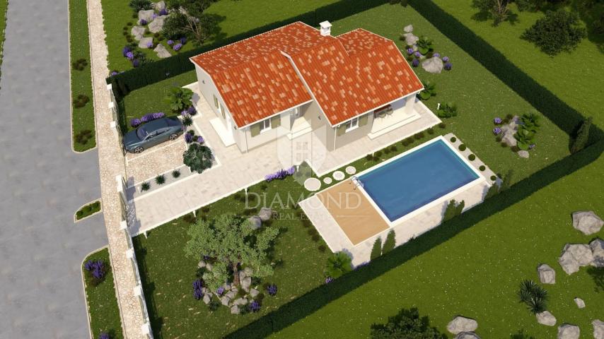 Istrien, Labin, neues Ferienhaus mit Swimmingpool