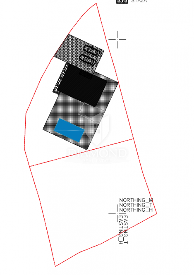 Brtonigla okolica, građevinsko zemljište sa projektom