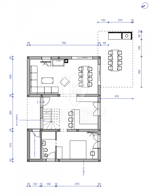 Brtonigla okolica, građevinsko zemljište sa projektom