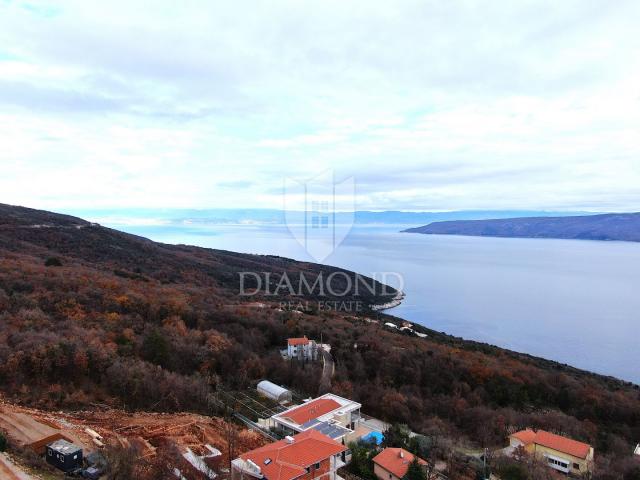 Labin, Rabac, nova kuća sa prekrasnim pogledom na more