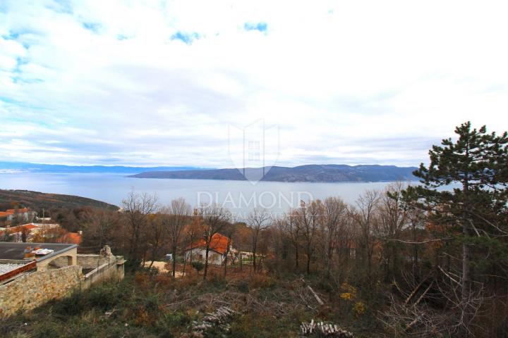 Labin, Rabac, nova kuća sa prekrasnim pogledom na more