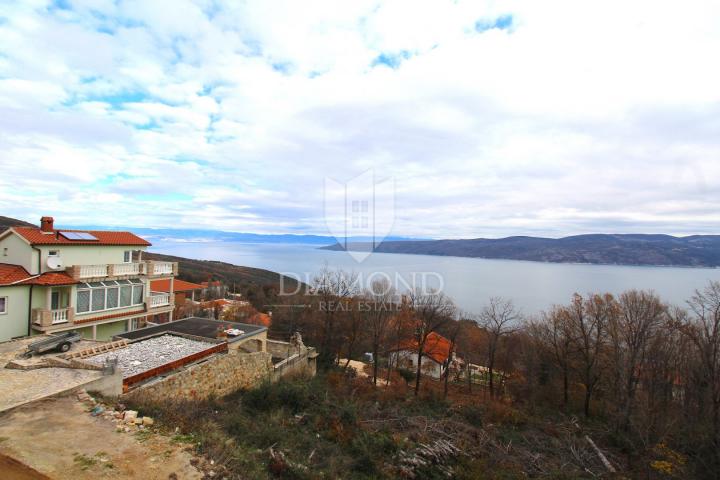 Labin, Rabac, nova kuća sa prekrasnim pogledom na more