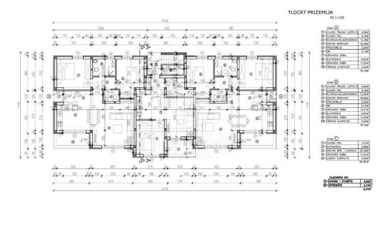 Wohnung Poreč, 76,19m2