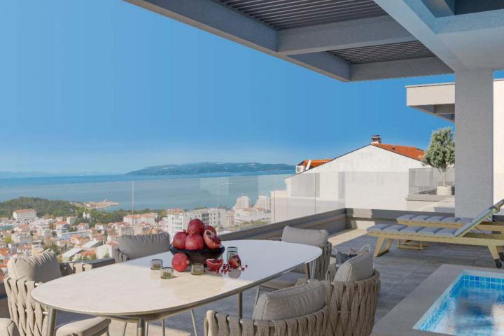 Makarska, ekskluzivan penthouse s privatnim bazenom NKP 170. 18 m2