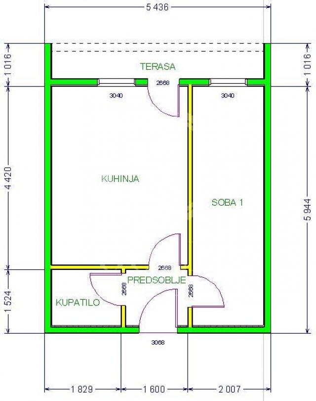 Jednoiposoban Lux stan, centar, Zmaj Jovina, 37m2 ID#1411